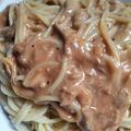 yikar1's cooksnap of when they made ツナのトマトクリーム★フェットチーネで！.
