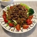 りおちーmama's cooksnap of when they made 5分でハンバーグ丼！合挽き肉と玉ねぎ炒め.