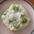 ながぴー♧'s cooksnap of when they made ✿チーズとろ～り旬のそら豆入りリゾット✿.