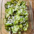 YesYU's cooksnap of when they made きゅうりとしらすの酢の物.