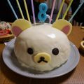 給食調理員たちの備忘録's cooksnap of when they made クリスマスに♡コリラックマのドームケーキ.