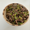 snoopykuma's cooksnap of when they made 大根の葉と挽肉の炒め物☆.