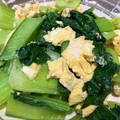 ☆にゃんみぃ☆'s cooksnap of when they made スピード副菜！チンゲン菜と卵の生姜炒め.