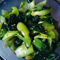 ♡ＲMY♡mom's cooksnap of when they made 作り置き、小松菜のわさびナムル。.