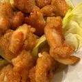 yuuc5's cooksnap of when they made 揚げない鶏肉の唐揚げ★甘酢しょうゆ.