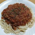 みなあゆママ's cooksnap of when they made 即席＊ミートソーススパゲティー.