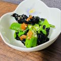 でまえかん's cooksnap of when they made おくらと海苔の梅わさび和え.