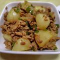 107yoko's cooksnap of when they made ＊じゃがいもとひき肉のカレー粉炒め＊.