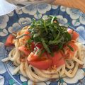Rieko_ｓ♪♪'s cooksnap of when they made トマトと大葉の冷製サラダうどん.