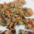 ゆいころままこ's cooksnap of when they made 米粉のカリカリチヂミ♪小松菜・人参・竹輪.
