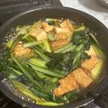 0bg3873y00y131v's cooksnap of when they made 小松菜と厚揚げ豆腐の煮浸し【作り置き】.