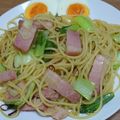 うら…'s cooksnap of when they made 青梗菜とベーコンのペペロンチーノ♪.