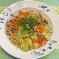 クレイプメートル's cooksnap of when they made 焼うどん.