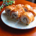 haruku221's cooksnap of when they made くるくる巻き寿司＠一口お稲荷さん♪.