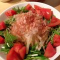 Tomomims's cooksnap of when they made ＊大根と水菜のサラダ＊.
