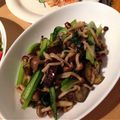 Tomomims's cooksnap of when they made なすと小松菜としいたけのピリ辛炒め.