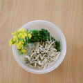 ピン9ノン's cooksnap of when they made ♡菜の花と油揚げのしらす大根おろし和え♡.