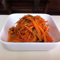 Faiza's cooksnap of when they made にんじんと高菜漬け炒め.
