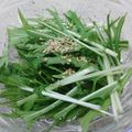 ラブトマト's cooksnap of when they made 簡単切るだけ水菜サラダ.