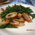 ぽんぽん堂's cooksnap of when they made 簡単★絹さやとちくわの副菜.