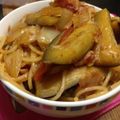 は〜ちゃん♪'s cooksnap of when they made ナスとベーコンチーズのトマトパスタ.
