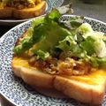 oyukidesu's cooksnap of when they made ずぼらな簡単納豆卵チーズトースト.