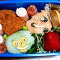 隼亮ママ's cooksnap of when they made ドラクエ☆スライムおにぎり　　キャラ弁♪.