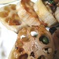 空飛ぶぺんぎん's cooksnap of when they made れんこんの納豆はさみ　大葉も入れちゃう♪.