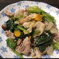 yoshie999's cooksnap of when they made 簡単！減塩！豚肉とほうれん草クリーム炒め.