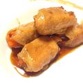 ちびうしゃ's cooksnap of when they made 人参＆キノコの豚肉巻♡.