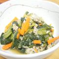 サオリ's cooksnap of when they made 楽チン＆グルグル♪青菜とあさりの煮浸し.