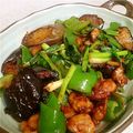 eruchee's cooksnap of when they made 茄子と鶏の簡単オイスターソース炒め.