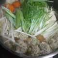 ふーみんbaba's cooksnap of when they made フワフワ♥シンプル鶏つくね鍋.