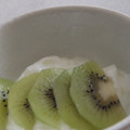 きらり流れ星's cooksnap of when they made キーウィーと水切りヨーグルトのデザート.
