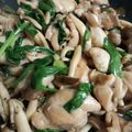kayonyan's cooksnap of when they made 鶏肉とシメジの照り焼きペッパー炒め.