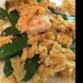 ♡Skydog♡'s cooksnap of when they made エビとさやえんどうのふわふわ卵とじ.