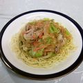 龍青空ママ's cooksnap of when they made 秋田産りんごｄeあんかけ焼きそば風.