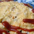 ケム's cooksnap of when they made ナイフで開く「トロトロオムライス」.