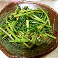 ゆーちゃん？'s cooksnap of when they made 空芯菜炒め (クウシンサイ炒め).
