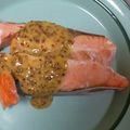 ぷにぷに～mama's cooksnap of when they made ❀鮭マスタード❀.