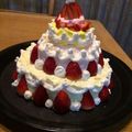 ゆきぼちゃん's cooksnap of when they made 夢の☆カンタン３段ケーキ.