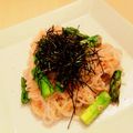 minana♪'s cooksnap of when they made 明太子パスタ風白滝 80kcal.