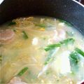 こだまちゃーん's cooksnap of when they made ニラとモヤシの中華スープ.