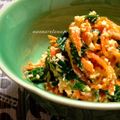 まんまるたまご's cooksnap of when they made ∮ほうれん草と人参ღ韓国風ピリ辛白和え∮.