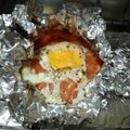 Kiero's cooksnap of when they made トマトと卵のオーブントースター焼き.