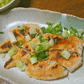 mokun's cooksnap of when they made ささみの塩麹焼き　ねぎ・わさび添え.