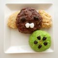 puniＫ's cooksnap of when they made おはぎおむけん＆ずんだのお花♪.