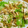 キョッポ's cooksnap of when they made 疲労回復　水菜とささみのサラダ.