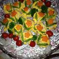 Ryokaママ's cooksnap of when they made 簡単！お花畑寿司.