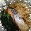 とりてんどん's cooksnap of when they made 鮭のホイル焼き☆簡単に余り物で！.